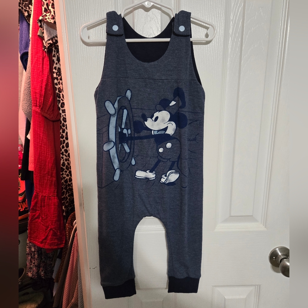 Upcycled Mickey Mouse Romper